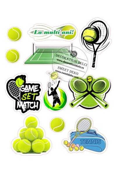 Decoratiuni Dulci Passion for tennis, Edible image - Cut out