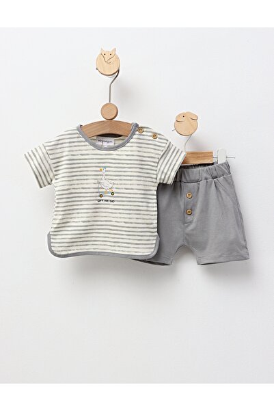 MiniKids Off We Go summer set, with grey 86 (12-18 months)