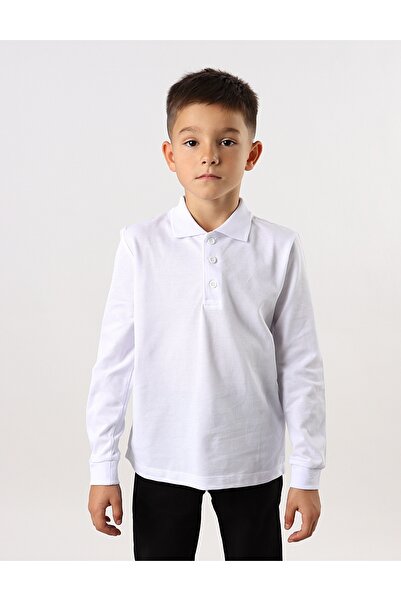 MiniKids Children's POLO Molet blouse, white 146 (10-11 years)