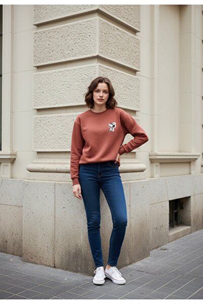 The Ness Collection Orijinal marka snoopy şardonlu sweat