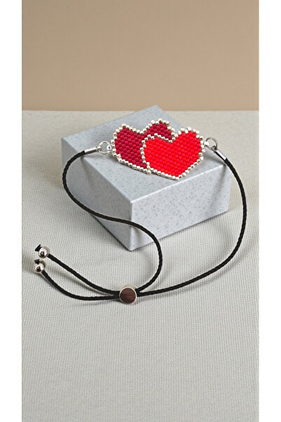 SEARD Miyuki Beads Handmade Heart Adjustable Bracelet 3