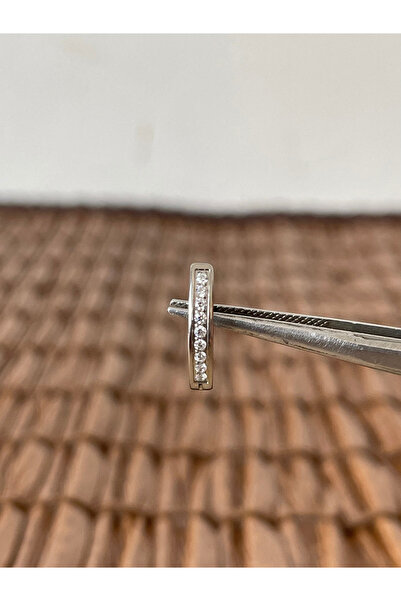 Rupen Kraft Gerçek Titanium G23 Zirkon Taş Titanyum Göbek Piercing