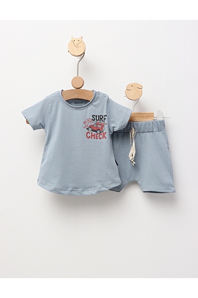 MiniKids Καλοκαιρινό σετ, Surf Check, μπλε 92 (18-24 μηνών)