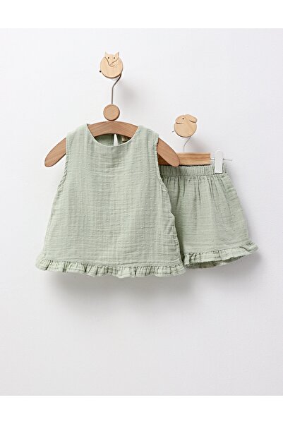 MiniKids Σετ καλοκαιρινών λουτρών Amalia, πράσινο μοντέλο 98 (24-36 μηνών)