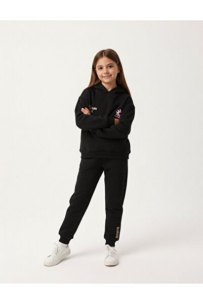 MiniKids Sun Safari Park padded tracksuit, black 134 (8-9 years)