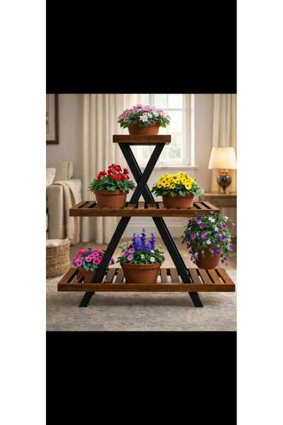 KOVANCI MARANGOZ DEDE AHŞAP SAKSILIK SAKSI STANDI DEKORATİF RAF DÜZENLEYİCİ