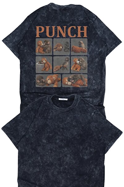 Fuddy Moda Unisex Oversize Monkey Punch Back Printed Washable T-Shirt