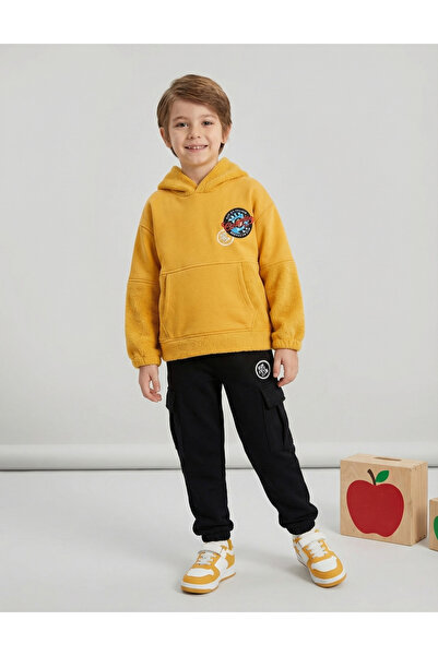 MiniKids Padded tracksuit, Run Free Club, yellow 128 (7-8 years)