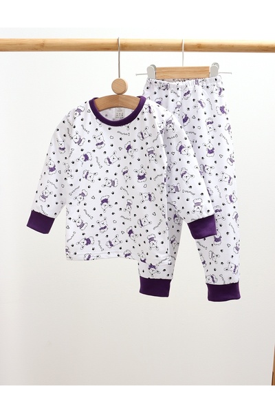MiniKids Πιτζάμα bbc ML Ρουμανία, Absorba Rabbit, λευκό-μωβ 110 (4-5 ετών)