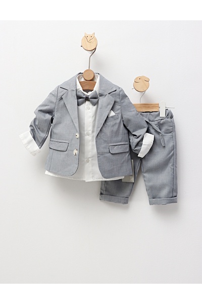 MiniKids Κομψό ανοιχτό μπλε κοστούμι Henric 86 (12-18 μηνών)