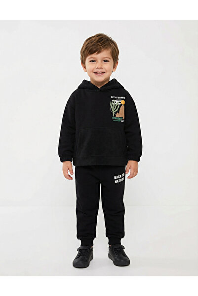 MiniKids Padded tracksuit, Out At Sunrise, black 116 (5-6 years)