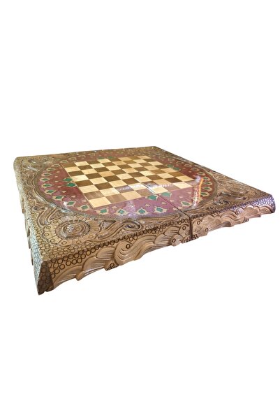 Generic APAMA Imperial Rose Ceviz Satranç & Tavla Seti