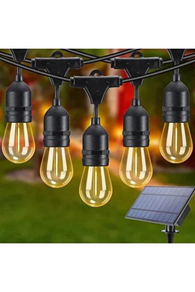 OEM Solar LED garland 20 m with 20 filament bulbs 2W 3000K warm white, for ou...