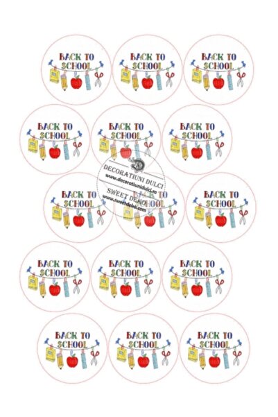Decoratiuni Dulci Представете си cometibila | Back to School Cookie Toppers -...