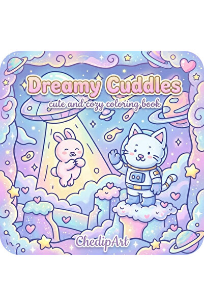 M&H Coloring Dreamy Cuddles - 21x21 cm Boyama Kitabı, Çocuk ve Yetişkinler için