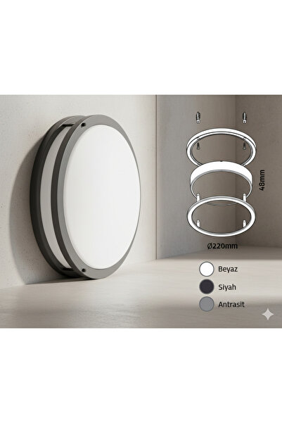 ECONA 24W 4000K Soğuk Beyaz LED Sıva Üstü Spot Lamba – Modern Yeni Nesil Tava...