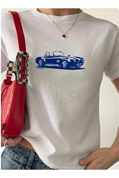 SVART WEAR Karoserija Shelby Štampano Pamuk lu okrugla kragna Uska kroj Osnovni