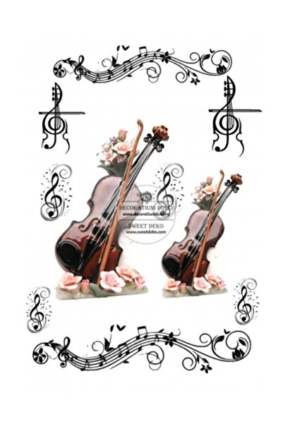 Decoratiuni Dulci Представете си cometibila vioara - Decupat