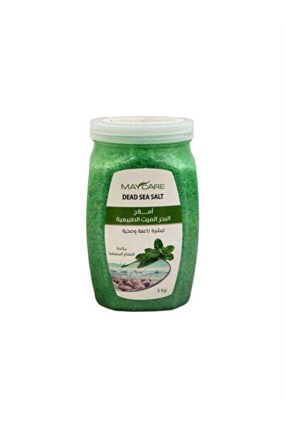 MAYCARE Dead Sea Natural Salt with Refreshing Mint Scent - 3 kg