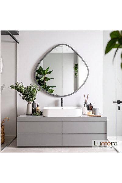 lumora mirror design Zynor Anrtasit Lake Boyalı Çerçeveli Dekoratif Ayna • Ba...