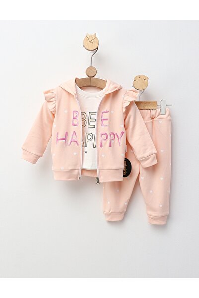 MiniKids Set 3 piese Be Happy, model corai 86 (12-18 luni)