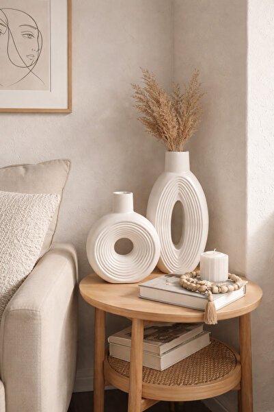 DEREN Decorative Nordic Large Vase Set of 2 Gift Accessories Home Living Deco...