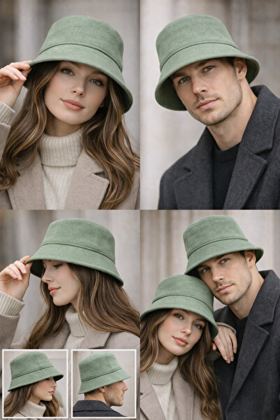 kuru Colorful Unisex Thick Cashmere Fabric Bucket Hats