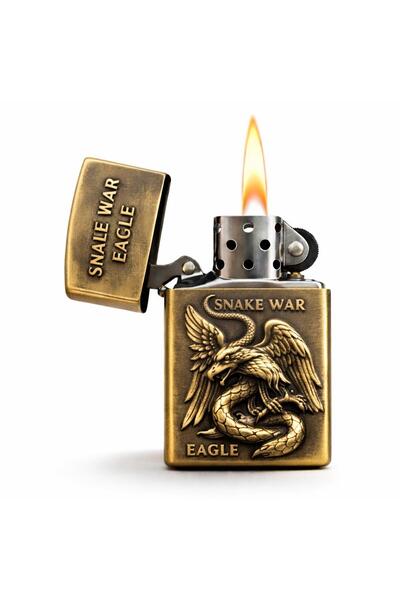 AZİMKARTİCARET ESKİTME PRİNÇ KABARTMALI BENZİNLİ ÇAKMAK+ÇAKMAK BENZİNİ+FİTİL+TAŞ