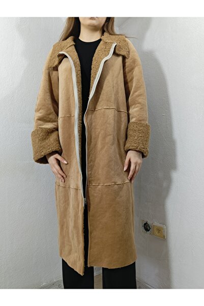 hoaryage Παλτό από βελούδινη γούνα, Χωρίς επένδυση