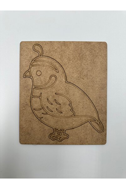 WOODIVA AHŞAP 1 Piece of Woodfinch Wooden Painting School Event Activity Art ...