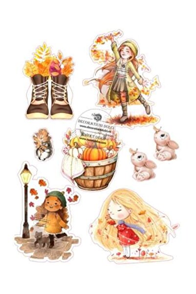 Decoratiuni Dulci Bucuria toamnei, imagine comestibila - Decupat