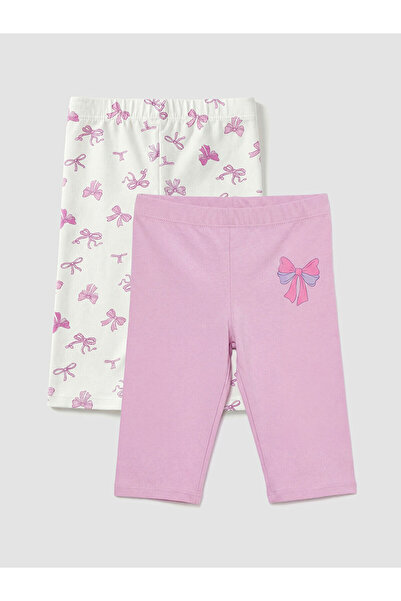 LC Waikiki GiyÇık Store den Lila Fiyonk με τύπωμα Κοριτσίστικα Κολάν 2-τεμαχίων