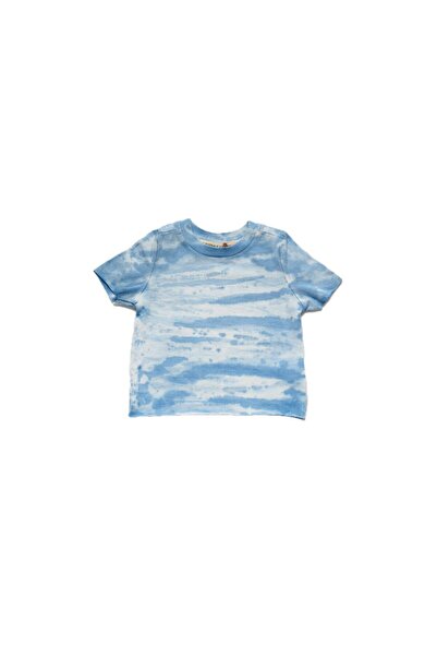 PETIT-ATELlER تيشيرت قصير الأكمام للأطفال من بيتيت أتيليه، بتصميم سماء زرقاء ...