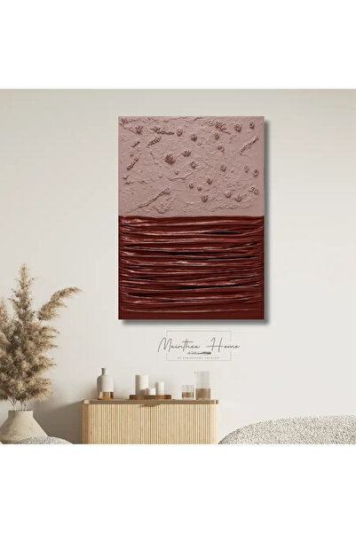 MAİNTHEAHOME Dokulu Tablo Lunar Drapery | El Yapımı 3D Dekoratif Duvar Tablosu