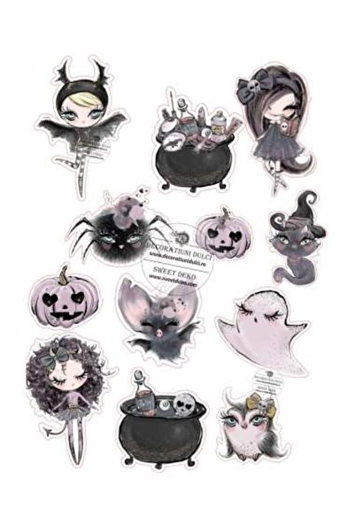 Decoratiuni Dulci Little fashion witches, edible image - Cut out