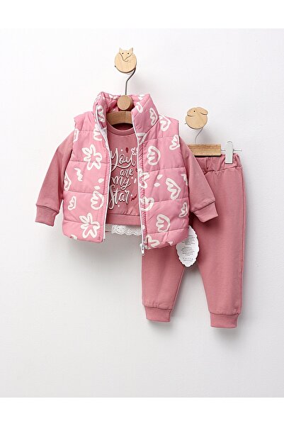 MiniKids You Are My Star Vest Set, Pink 80 (9-12 Months)