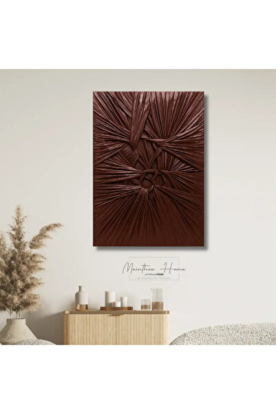 MAİNTHEAHOME Dokulu Alçı Tablo - Bağların Ritmi | El Yapımı 3D Dekoratif Duva...