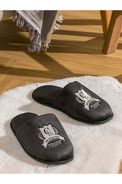 LC Waikiki Lcw Steps Black Men's House Slippers with Nevavm Difference