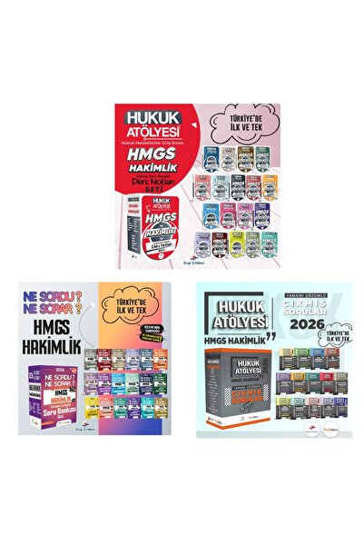 Dizgi Kitap 2026 Hukuk Atölyesi HMGS Hakimlik Kazandıran Konu Anlatımı, Soru ...