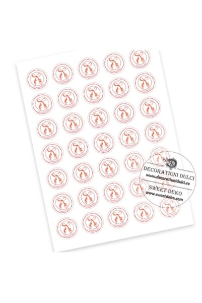 Decoratiuni Dulci Etichete autoadezive fundita mesaj Un martisor dulce - 6cm ...