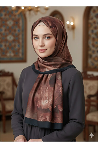 REMOMODA Patterned Batik Model Chiffon Shawl Italian Soft Shawl High Quality