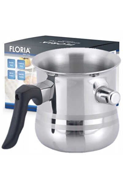 Floria Milk pot with whistle ZLN1802, stainless steel, 3l, double anti-scaldi...