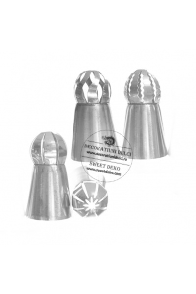 Decoratiuni Dulci Set 4 duiuri twist din inox