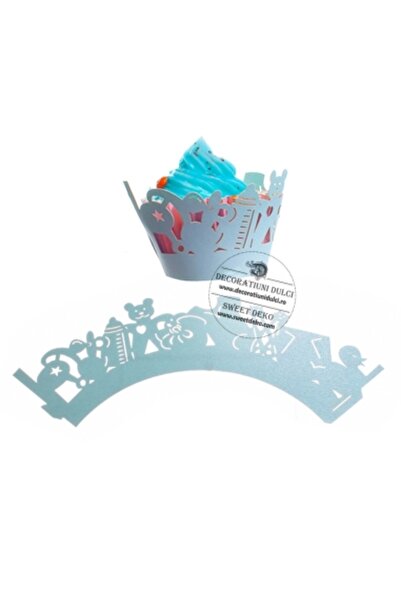 Decoratiuni Dulci Invelitori briose albastru deschis, бебе момче