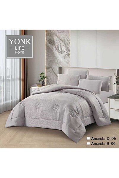 YONK Summer Jacquard Double Bedspread - 6-Piece Duvet