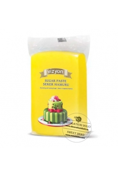 Decoratiuni Dulci Pasta de zahar Vizyon - Galben