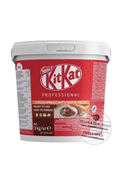 Decoratiuni Dulci Kit Kat cocoa cream with wafer pieces, 3kg.