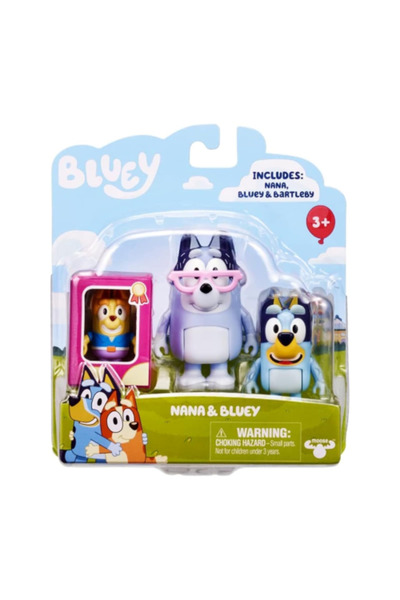 Generic Bluey - S 6 Figures 2-Pack Dress Up Nana and Bluey