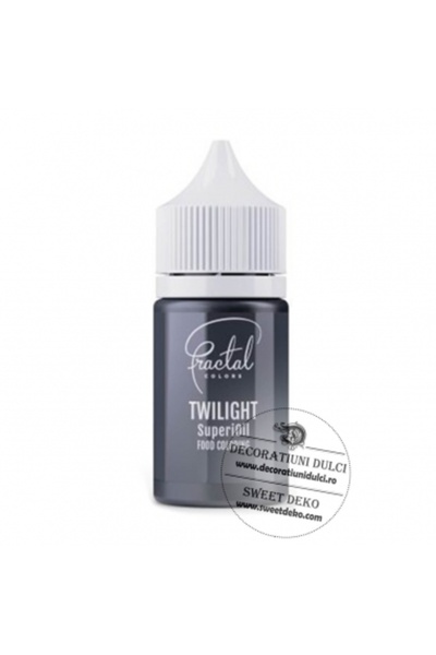 Decoratiuni Dulci Fractal SuperOil - оцветител liposolubil negru - Twilight