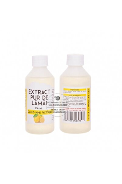 Decoratiuni Dulci Extract pur de lamaie - 250 ml.